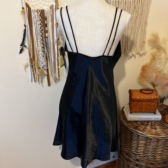 NWT - Satin Black Lingerie Slip Dress by Delicates / Size Medium - Picture 6 of 9